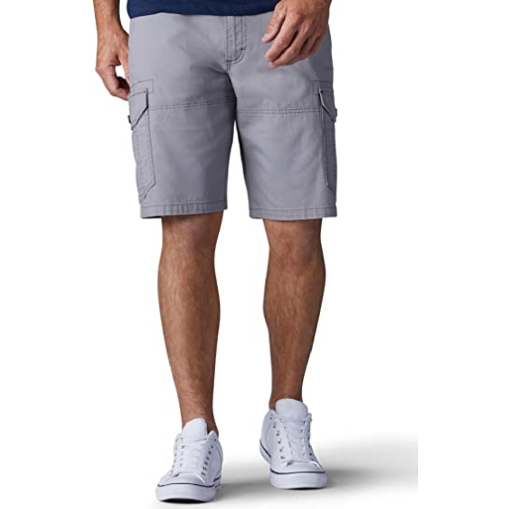 Lee Men's Extreme Motion Swope Cargo Short, Silver, 29